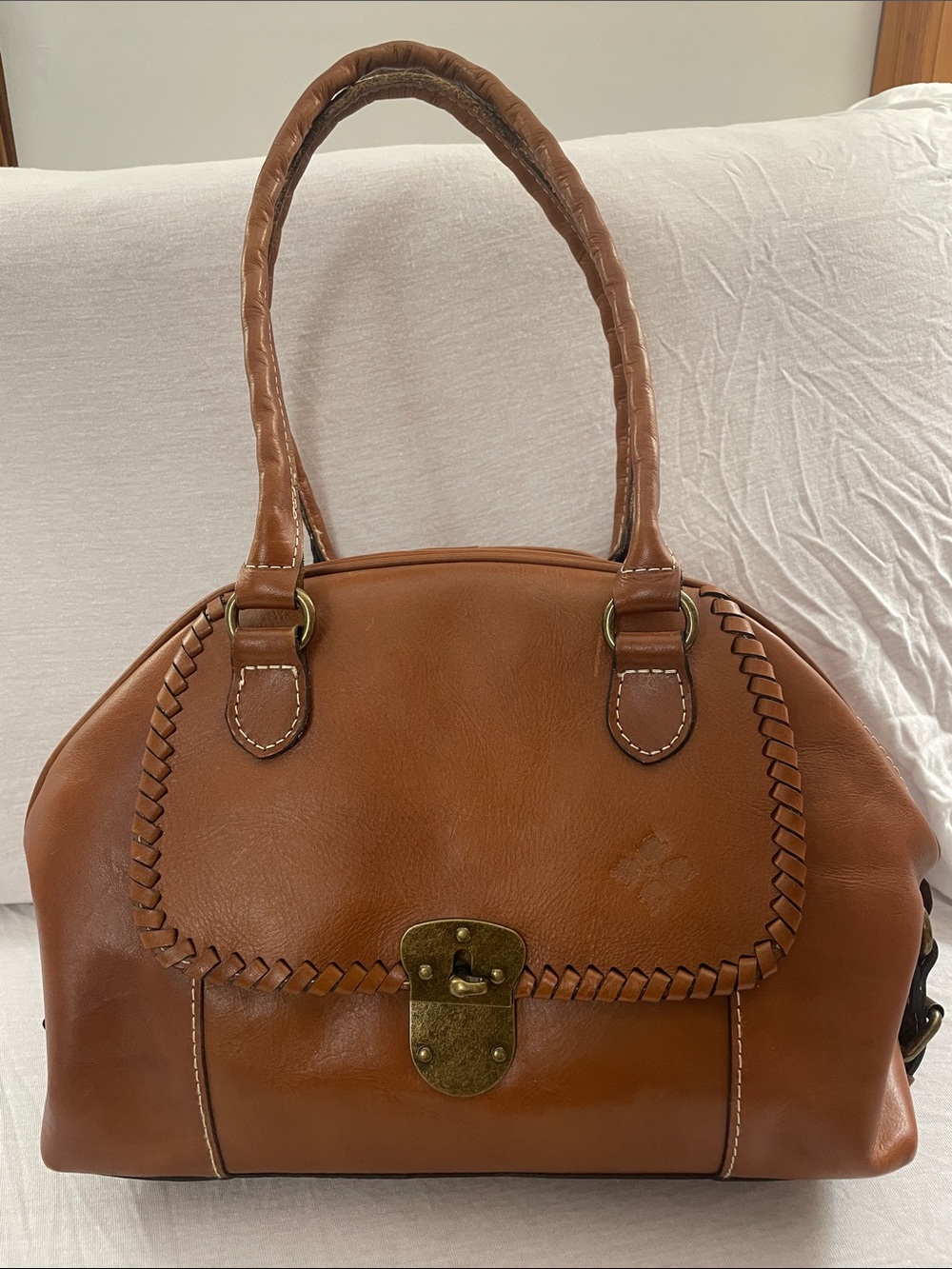 Brown Leather Top-Handle Women’s Doctor Bag Satchel